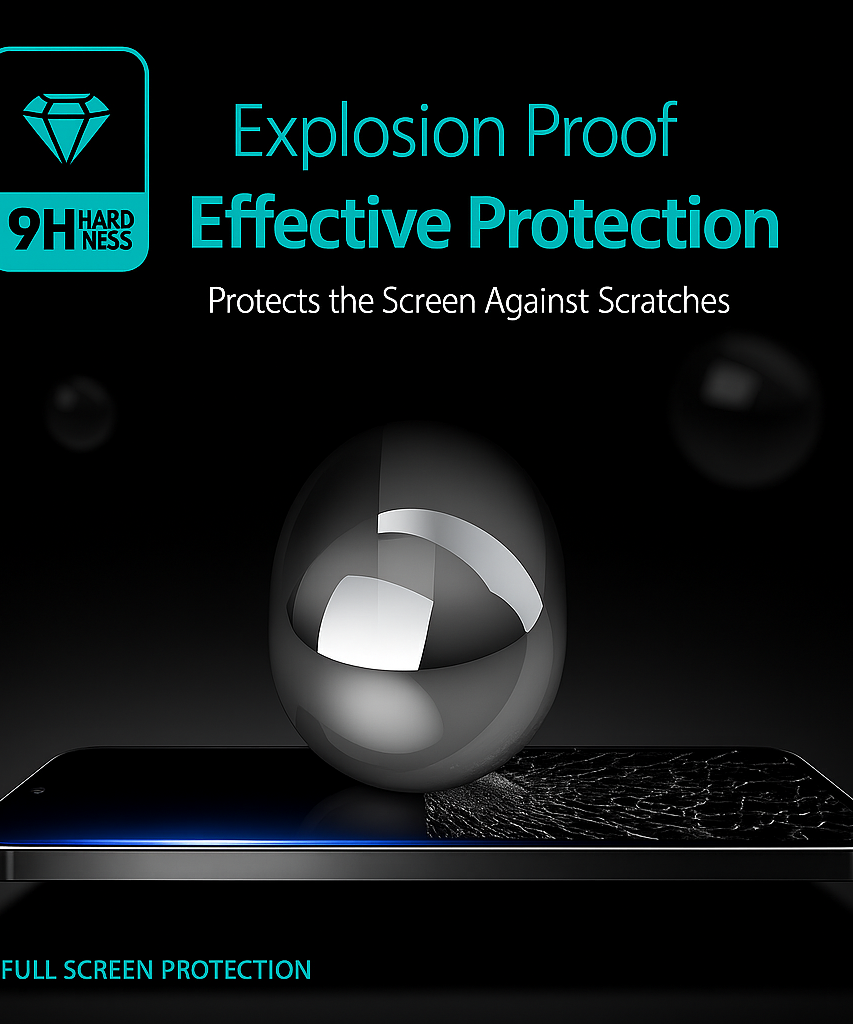 Premium Tempered Glass Screen Protector for iPhone (11, 12, 13, 14, 15, SE & All Models)